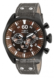 Invicta Aviator Szary/Skóra Ø50 mm 19671