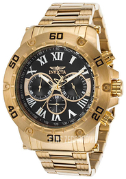 Invicta Specialty Czarny/Stal w odcieniu złota Ø48 mm 19700