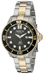 Invicta Pro Diver Czarny/Stal w odcieniu złota Ø38 mm 19815