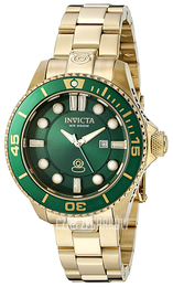 Invicta Pro Diver Zielony/Stal w odcieniu złota Ø38 mm 19817