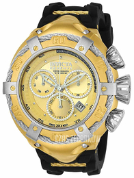 Invicta Bolt Żółte złoto/Guma Ø52 mm 21352