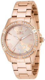 Invicta Angel Różowe złoto/Stal w kolorze różowego złota Ø34.5 mm 21417