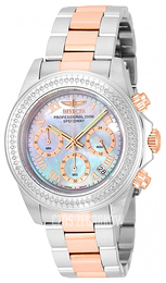 Invicta Speedway Biały/Stal w kolorze różowego złota Ø39 mm 21718