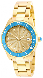 Invicta Pro Diver Żółte złoto/Stal w odcieniu złota Ø38 mm 21908