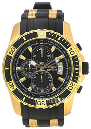 Invicta Pro Diver Czarny/Stal w odcieniu złota Ø45 mm 22430