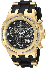 Invicta Bolt Czarny/Stal w odcieniu złota Ø56 mm 22447
