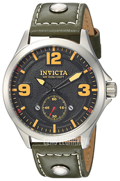 Invicta Aviator Czarny/Skóra Ø44 mm 22529