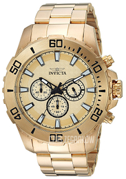 Invicta Pro Diver Żółte złoto/Stal w odcieniu złota Ø50 mm 22547