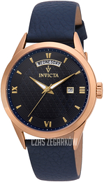 Invicta Vintage Niebieski/Skóra Ø40 mm 22829