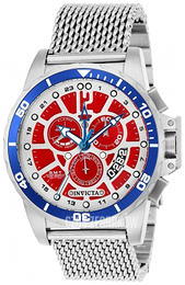 Invicta Corduba Czerwony/Stal Ø44 mm 23490