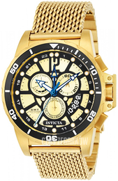 Invicta Corduba Żółte złoto/Stal w odcieniu złota Ø44 mm 23491
