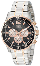 Invicta Specialty Czarny/Stal w kolorze różowego złota Ø45 mm 23667
