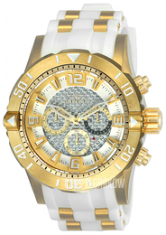Invicta Pro Diver Srebrny/Stal w odcieniu złota Ø50 mm 23699
