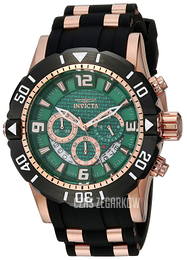 Invicta Pro Diver Zielony/Stal w kolorze różowego złota Ø50 mm 23712