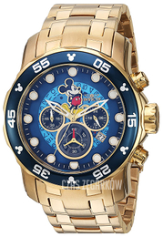 Invicta Niebieski/Stal w odcieniu złota Ø48 mm 23766