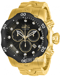 Invicta Venom Czarny/Stal w odcieniu złota Ø54 mm 23892