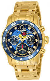 Invicta Niebieski/Stal w odcieniu złota Ø38 mm 24130