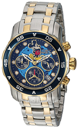 Invicta Niebieski/Stal w odcieniu złota Ø38 mm 24133