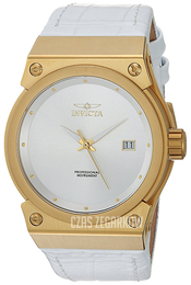 Invicta Akula Srebrny/Skóra Ø40 mm 24462