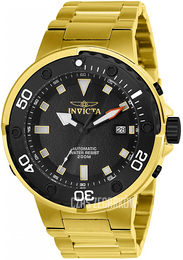 Invicta Czarny/Stal w odcieniu złota Ø49 mm 24467