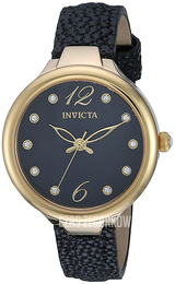 Invicta Wildflower Czarny/Skóra Ø36 mm 24561