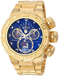 Invicta Disney Niebieski/Stal w odcieniu złota Ø42 mm 24689