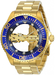 Invicta Pro Diver Szkieletowa tarczy/Stal w odcieniu złota Ø47 mm 24695