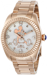 Invicta Disney Biały/Stal w kolorze różowego złota Ø40 mm 24915
