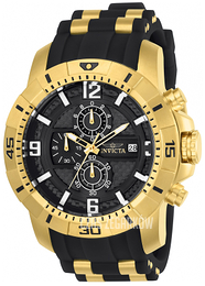 Invicta Pro Diver Czarny/Stal w odcieniu złota Ø50 mm 24965
