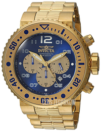 Invicta Pro Diver Niebieski/Stal w odcieniu złota Ø52 mm 25077