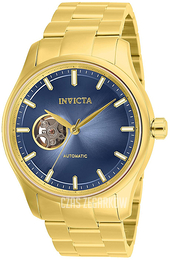 Invicta Vintage Niebieski/Stal w odcieniu złota Ø43 mm 25216