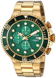 Invicta Pro Diver Zielony/Stal w odcieniu złota Ø50 mm 25299