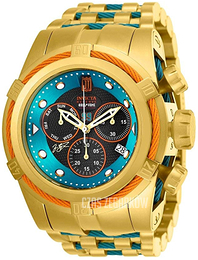 Invicta Jason Taylor Wielokolorowy/Stal w odcieniu złota Ø53 mm 25308