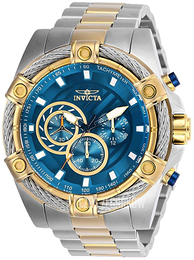 Invicta Bolt Niebieski/Stal w odcieniu złota Ø52 mm 25522