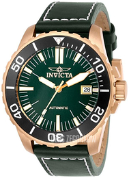 Invicta Pro Diver Zielony/Skóra Ø45 mm 25644