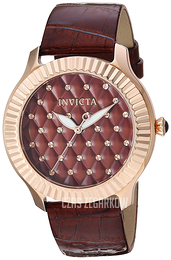 Invicta Angel Brązowy/Skóra Ø40.5 mm 25745