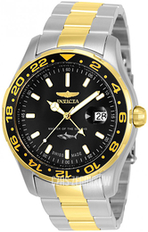 Invicta Pro Diver Czarny/Stal w odcieniu złota Ø44 mm 25825