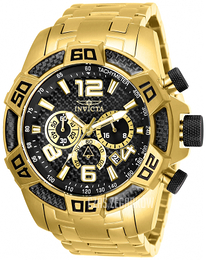 Invicta Pro Diver Czarny/Stal w odcieniu złota Ø50 mm 25853