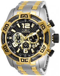 Invicta Pro Diver Czarny/Stal w odcieniu złota Ø50 mm 25856