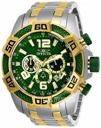 Invicta Pro Diver Zielony/Stal w odcieniu złota Ø50 mm 25857