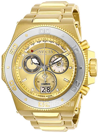 Invicta Akula Żółte złoto/Stal w odcieniu złota Ø55.7 mm 26053