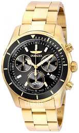 Invicta Pro Diver Czarny/Stal w odcieniu złota Ø44 mm 26055