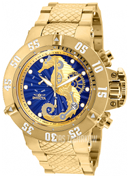 Invicta Subaqua Niebieski/Stal w odcieniu złota Ø50 mm 26230