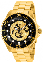 Invicta Pro Diver Czarny/Stal w odcieniu złota Ø47 mm 26490