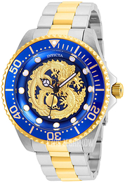 Invicta Pro Diver Wielokolorowy/Stal w odcieniu złota Ø47 mm 26491