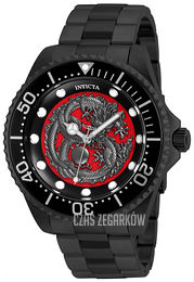 Invicta Pro Diver Czerwony/Stal Ø47 mm 26492