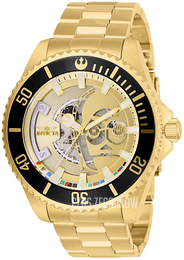 Invicta Star Wars Żółte złoto/Stal w odcieniu złota Ø47 mm 26597