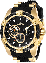 Invicta Bolt Czarny/Stal w odcieniu złota Ø52 mm 26818