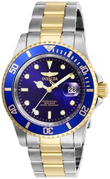 Invicta Pro Diver Niebieski/Stal w odcieniu złota Ø40 mm 26972