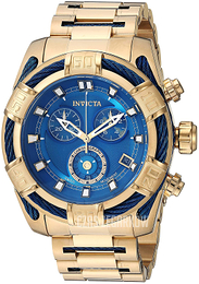 Invicta Bolt Niebieski/Stal w odcieniu złota Ø51 mm 26993